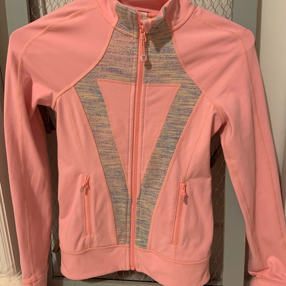 ivivva peach zip up